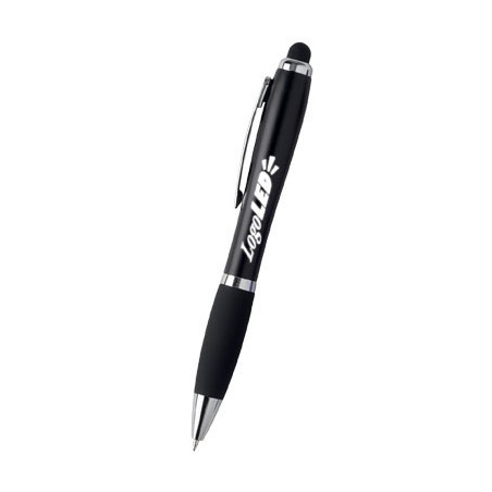 BLACK PLASTIC PEN LOGOLED