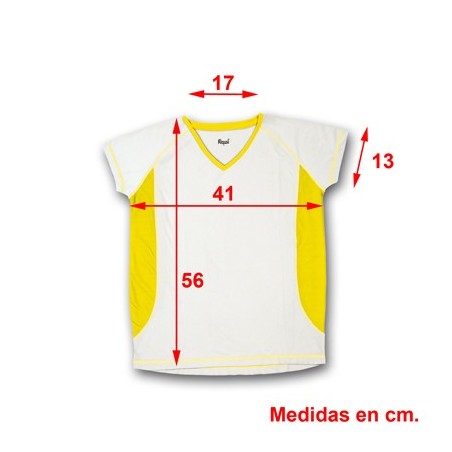 CAMISETA TECNICA ARABIA MUJER AMARILLO S