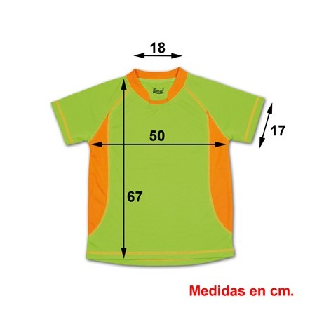 CAMISETA TECNICA ARABIA HOMBRE VERDE FLUOR S