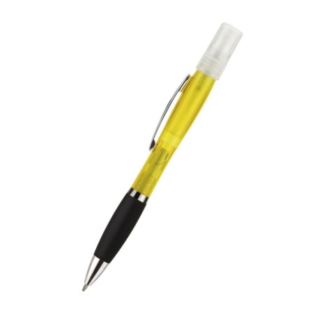 STYLO KUMAR TRANSPARENT AVEC SPRAY JAUNE