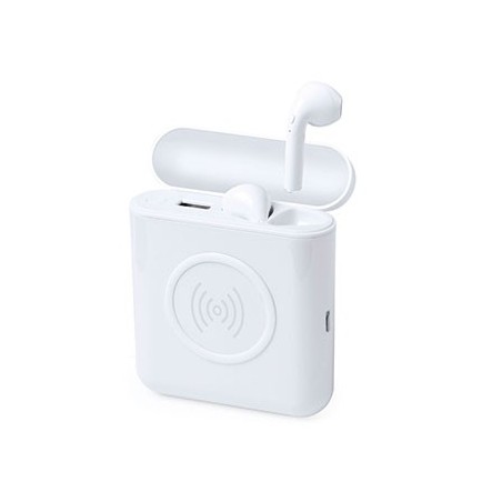 AURICULARES POWER BANK INALAMBRICO MOLIK BLANCO