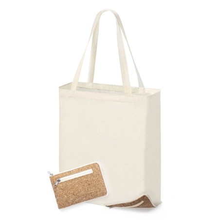 COTTON/NATURAL CORK FOLDABLE BAG CHAREL