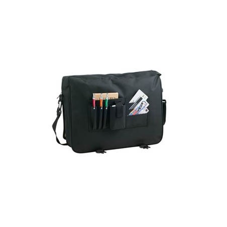 BLACK POLYESTER DOCUMENT BAG INTER