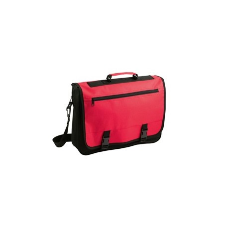 RED POLYESTER DOCUMENT BAG INTER