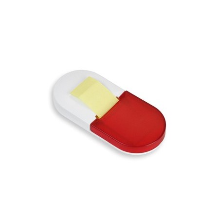 STICKY NOTES HOLDER GREAT PILL RED AND WHITE COLOUR