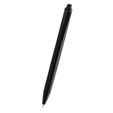 BLACK RECYCLED-PLASTIC PEN TETRA