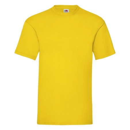 T-SHIRT 100 % COTON MANCHES COURTES ORIGINAL COULEUR HOMME JAUNE- 3XL