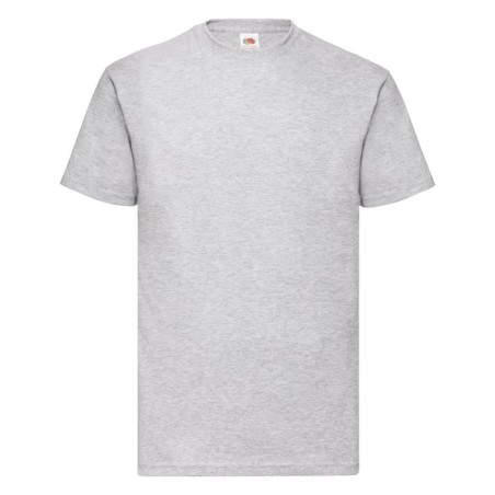 GREY 100% COTTON SHORT-SLEEVED T-SHIRT ORIGINAL COLOUR MAN- 3XL