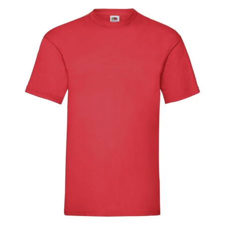 RED 100% COTTON SHORT-SLEEVED T-SHIRT ORIGINAL COLOUR MAN- 3XL