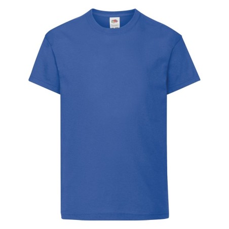 T-SHIRT 100 % COTON MANCHES COURTES ORIGINAL ENFANT COULEUR BLEU 12-13