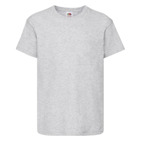 T-SHIRT 100 % COTON MANCHES COURTES ORIGINAL ENFANT COULEUR GRIS 12-13