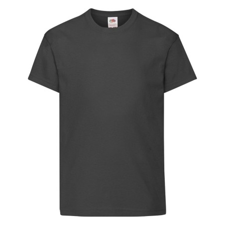 T-SHIRT 100 % COTON MANCHES COURTES ORIGINAL ENFANT COULEUR NOIR 12-13