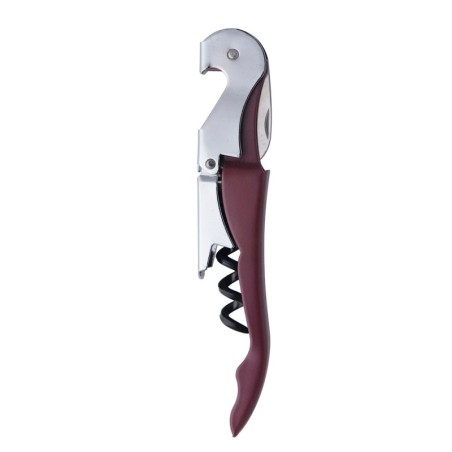 BURGUNDY STAINLESS-STEEL CORKSCREW OLIVER