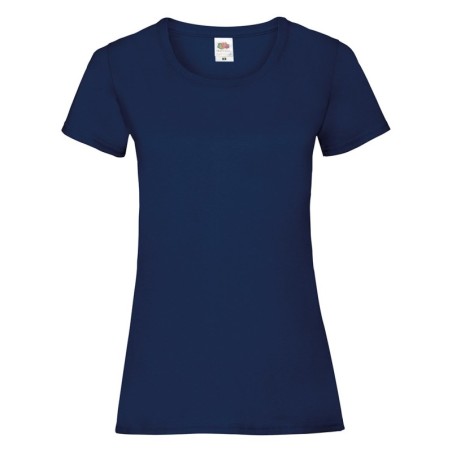 T-SHIRT 100 % COTON MANCHES COURTES VALUE T FEMME COULEUR BLEU MARINE- L