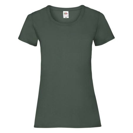 CAMISA 100% ALGODAO MANGA CURTA VALUE T MULHER COR VERDE ESCURO- L