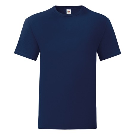 T-SHIRT 100 % COTON MANCHES COURTES ICONIC HOMME COULEUR BLEU MARINE- 3XL