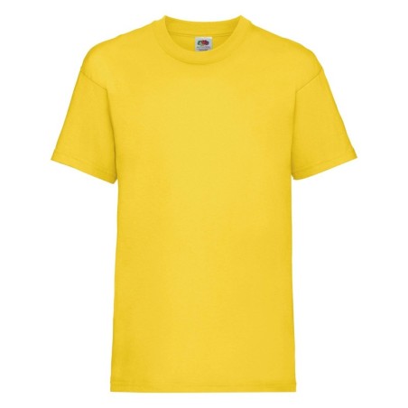 T-SHIRT 100 % COTON MANCHES COURTES VALUE T ENFANT COULEUR JAUNE-12-13