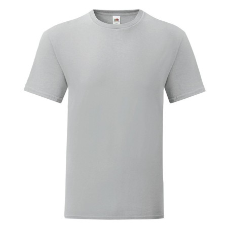 T-SHIRT 100 % COTON MANCHES COURTES ICONIC HOMME COULEUR GRIS- 3XL