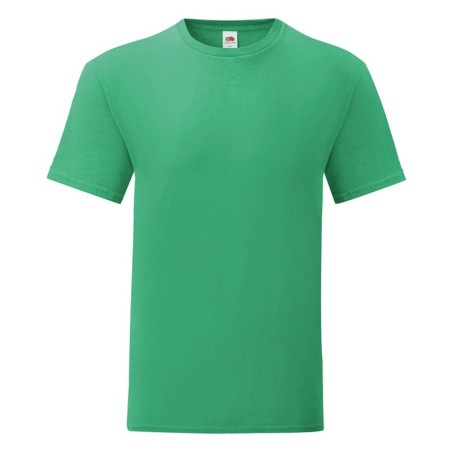 T-SHIRT 100 % COTON MANCHES COURTES ICONIC HOMME COULEUR VERT- 3XL