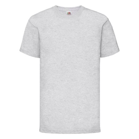 T-SHIRT 100 % COTON MANCHES COURTES VALUE T ENFANT COULEUR GRIS-12-13