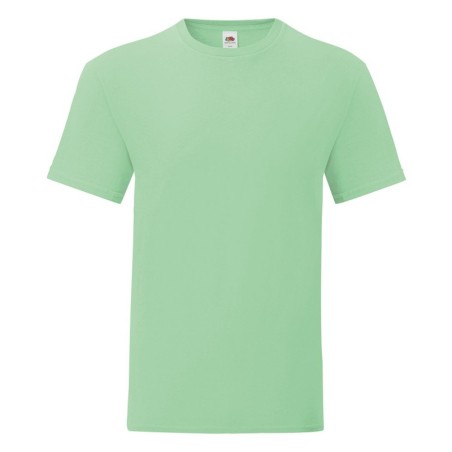 T-SHIRT 100 % COTON MANCHES COURTES ICONIC HOMME COULEUR VERT CLAIR- 3XL