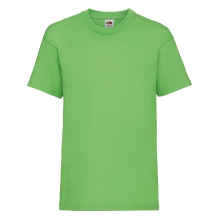 LIGHT GREEN 100% COTTON SHORT-SLEEVED T-SHIRT VALUE T COLOUR KIDS-12-13