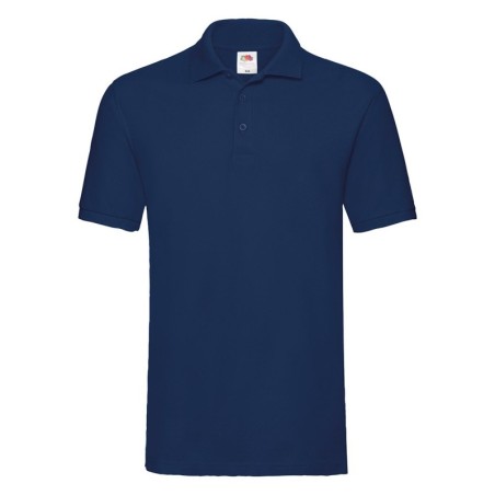 POLO MANCHES COURTES POLO PREMIUM HOMME BLEU MARINE- 3XL