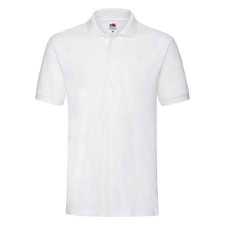 POLO MANCHES COURTES POLO PREMIUM HOMME BLANC- 3XL