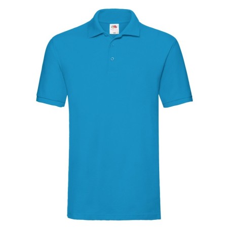 POLO MANCHES COURTES POLO PREMIUM HOMME CYAN- 3XL