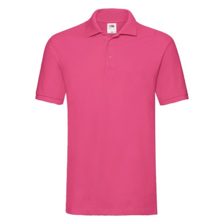 POLO MANCHES COURTES POLO PREMIUM HOMME FUCHSIA- 3XL