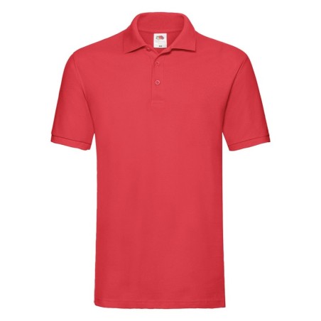 POLO MANCHES COURTES POLO PREMIUM HOMME ROUGE- 3XL