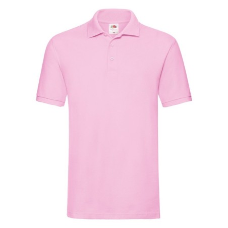 POLO MANCHES COURTES POLO PREMIUM HOMME ROSE- 3XL