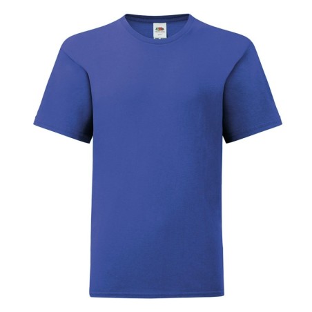 BLUE 100% COTTON SHORT-SLEEVED T-SHIRT ICONIC COLOUR KIDS 12-13