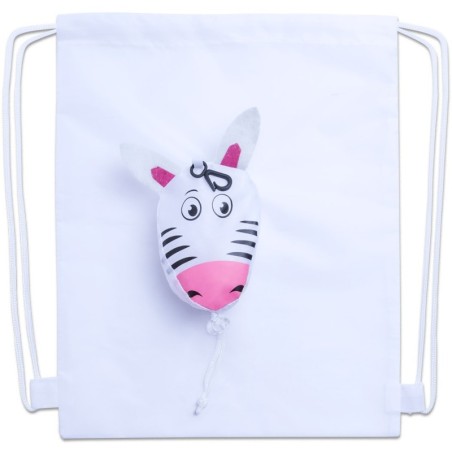 WHITE CHILDREN S FOLDABLE BAG KISSU