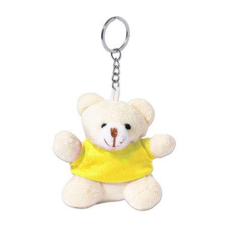 YELLOW KEYRING WITH TEDDY BEAR TEDCHAIN