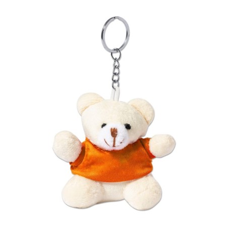 ORANGE KEYRING WITH TEDDY BEAR TEDCHAIN