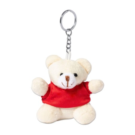 RED KEYRING WITH TEDDY BEAR TEDCHAIN