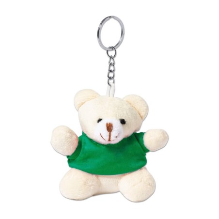 GREEN KEYRING WITH TEDDY BEAR TEDCHAIN