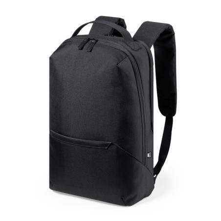 SAC À DOS ANTI-VOL POLYESTER RPET 600D ELANIS NOIR