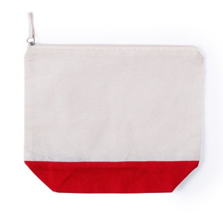 TROUSSE DE TOILETTE 100 % COTON LENDIL ROUGE