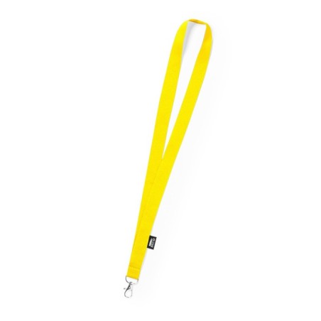 YELLOW RPET LANYARD LORIET