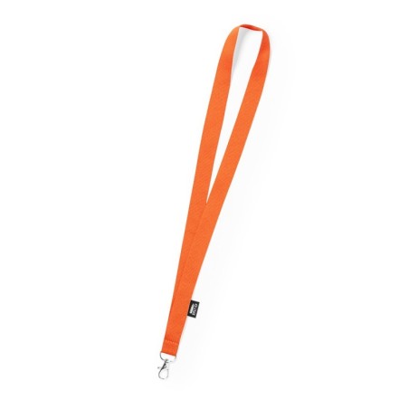 ORANGE RPET LANYARD LORIET