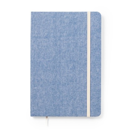 BLUE RECYCLED-COTTON NOTEPAD CHANCY