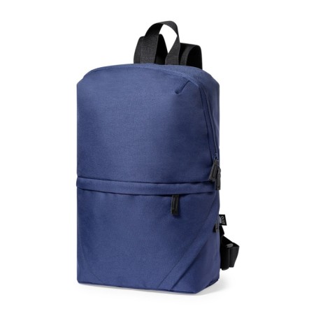 SAC À DOS RPET FERMETURE SUPÉRIEURE BRONUL BLEU MARINE