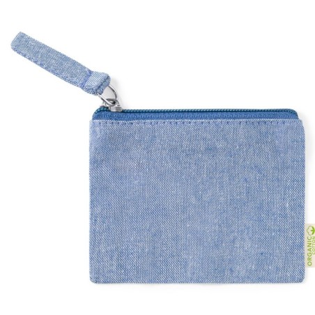 PORTE-MONNAIE 100 % COTON RECYCLÉ FONTIX BLEU ROI