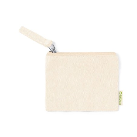 NATURAL 100% RECYCLED-COTTON COIN PURSE FONTIX