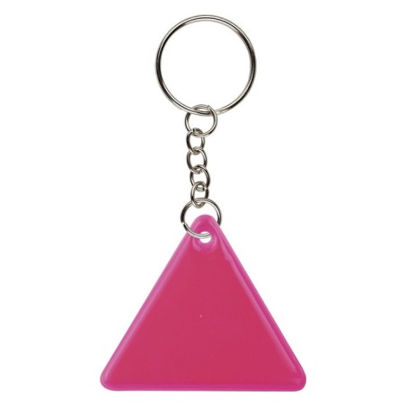 LLAVERO FRIZY TRIANGULO ROSA