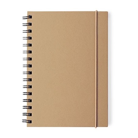 BLACK RECYCLED CARDBOARD NOTEBOOK ZUBAR