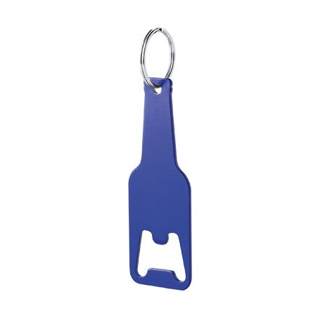 BLUE ALUMINIUM KEY RING CLEVON