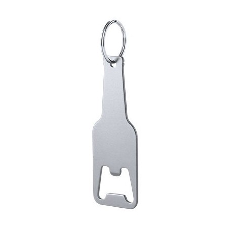 SILVER ALUMINIUM KEY RING CLEVON